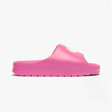 Lacoste CROCO 2.0 Womens Cushioned Sliders Pink/Off White