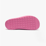 Lacoste CROCO 2.0 Womens Cushioned Sliders Pink/Off White