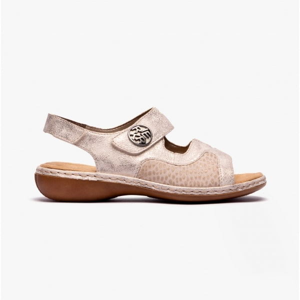 Rieker 65989-90 Womens Sandals Beige