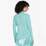 Skechers W03JA158/TURQ GOFLEX MESH Womens Nylon Jacket Turquoise