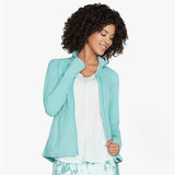 Skechers W03JA158/TURQ GOFLEX MESH Womens Nylon Jacket Turquoise