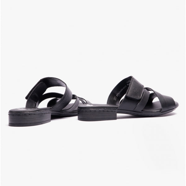 Rieker 60255-00 Womens Mules Black