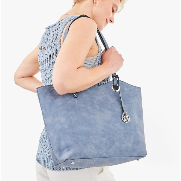 Rieker H1369-12 Womens Tote Bag Sky Blue