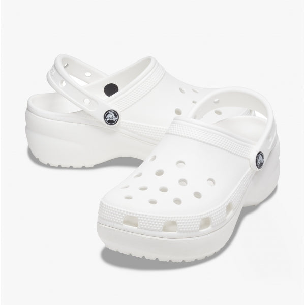 Crocs 206750-100 CLASSIC PLATFORM CLOG Womens Clogs White