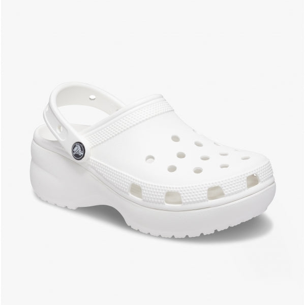 Crocs 206750-100 CLASSIC PLATFORM CLOG Womens Clogs White