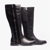 Hush Puppies FAITH Womens Leather Tall Boots Black