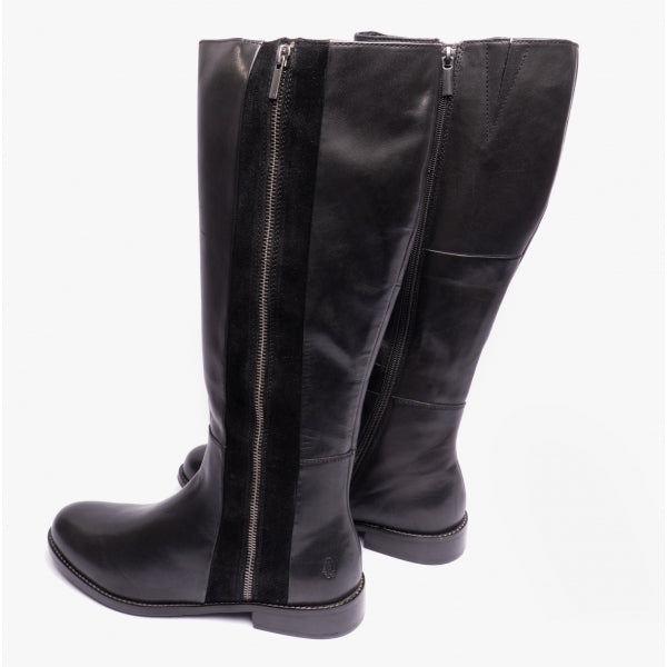 Hush Puppies FAITH Womens Leather Tall Boots Black