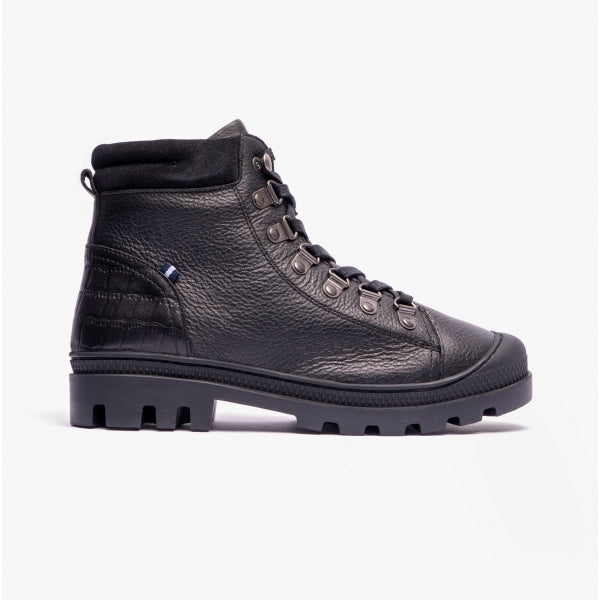 Joules NOA Womens Leather Boots True Black