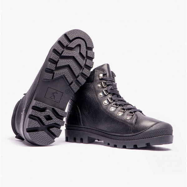 Joules NOA Womens Leather Boots True Black