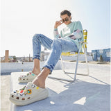 Crocs 207521-2Y2 CLASSIC CRUSH Womens Clogs Bone