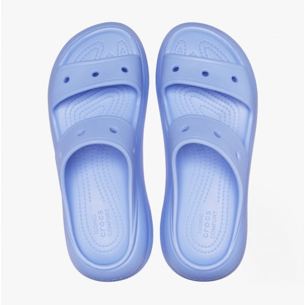 Crocs 207670-5Q6 CRUSH SANDAL Womens Platform Sliders Moon Jelly