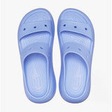 Crocs 207670-5Q6 CRUSH SANDAL Womens Platform Sliders Moon Jelly