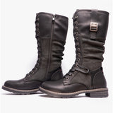 Cipriata GABRIELA Womens Lace-Up Tall Boots Black Brush