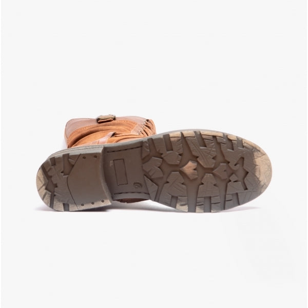 Cipriata GABRIELA Womens Lace-Up Tall Boots Tan Brush