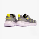 Skechers 403796L/GYYL SNAP SPRINTS 2.0 - VARGONIX Boys Touch Fasten Trainers Grey/Yellow