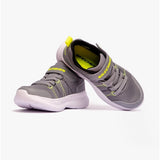 Skechers 403796L/GYYL SNAP SPRINTS 2.0 - VARGONIX Boys Touch Fasten Trainers Grey/Yellow