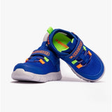 Skechers 407303N/BLOR COMFY FLEX - RUZO Boys Trainers Blue/Orange