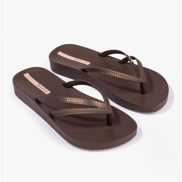 Ipanema BOSSA SOFT Womens Platform Vegan Flip-Flops Bronze