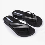 Ipanema BOSSA SOFT Womens Platform Vegan Flip-Flops Gun Black