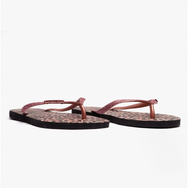 Havaianas HAV SLIM ANIMALS MIX Womens Flip-Flops Black/Gold