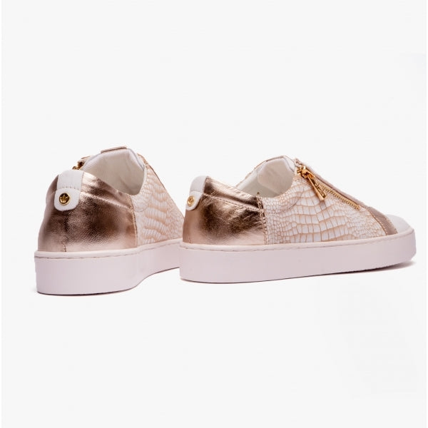 Lotus SKY Womens Casual Trainers White/ Gold