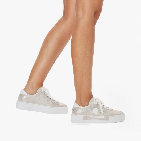 Rieker N49W1-90 Womens Shoes Metallic