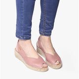 Toni Pons BERNIA Womens Leather Slingback Espadrilles Pale