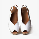 Toni Pons BERNIA Womens Leather Slingback Espadrilles White