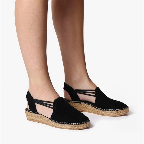 Toni Pons NURIA Womens Suede Espadrilles Black