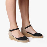 Toni Pons ROMINA Womens Vegan Espadrilles Black