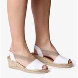 Toni Pons TEIDE Womens Peep-Toe Espadrilles White