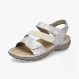 Rieker 64872-90 Womens Sandals Metallic