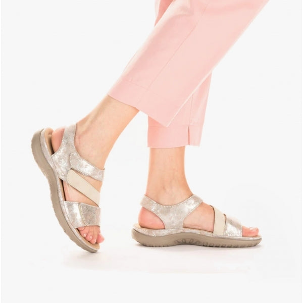 Rieker 64872-90 Womens Sandals Metallic