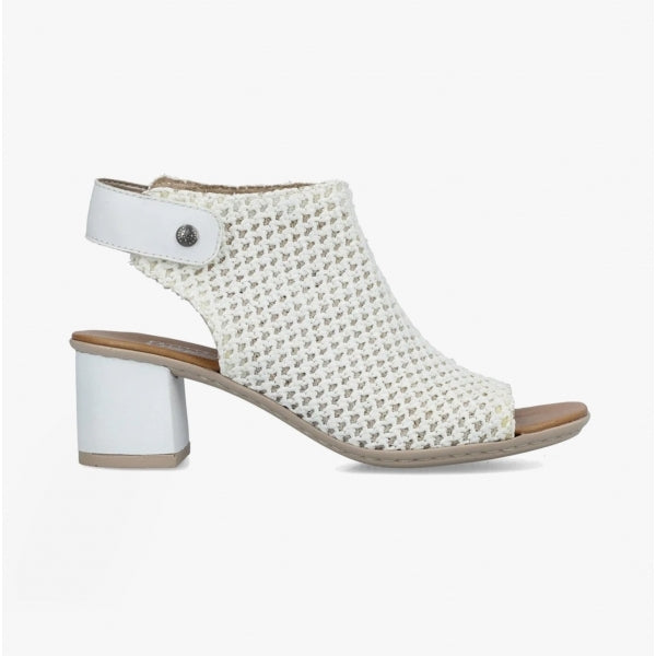 Rieker 64772-80 Womens Open Toe Shoes White