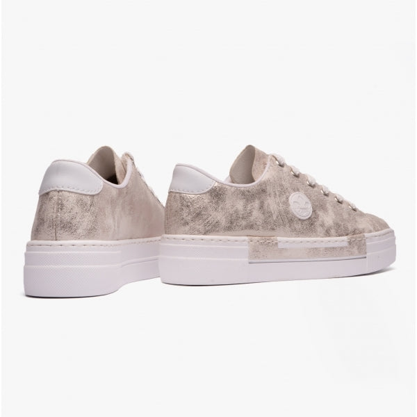 Rieker N49W1-90 Womens Shoes Metallic