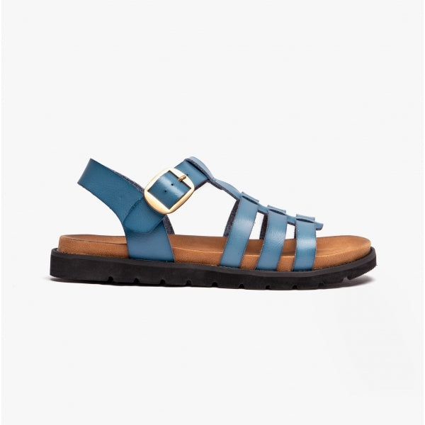 Heavenly Feet SALTWATER Womens Slingback Sandals Blue