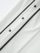 Manfinity Men Contrast Tape Button Side Sweatpants