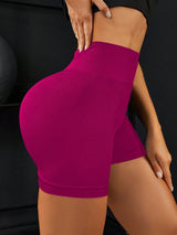 Yoga Basic Wide Waistband Sports Shorts