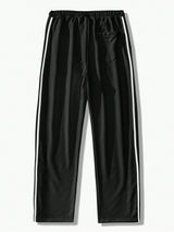 Manfinity Men Contrast Tape Button Side Sweatpants