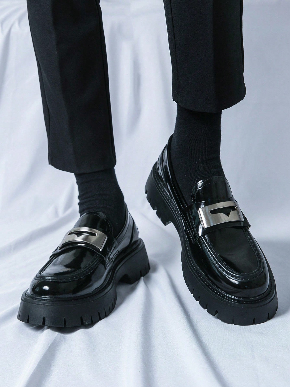 Men's Formal Patent Leather & Pu Leather Fashionable Party Loafers