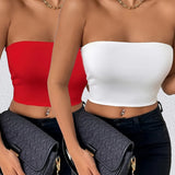 A Two-Piece Set Featuring a Trendy Urban Style with a Sexy Design Women's Top