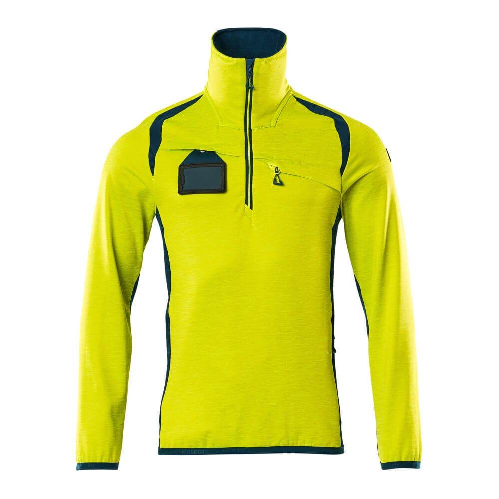 Mascot ACCELERATE SAFE 19303 Hi-Vis Fleece Jumper with Half-Zip