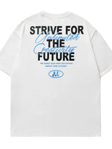 Men's Plus Size Letter Graphic Round Neck Half Sleeve T-Shirt