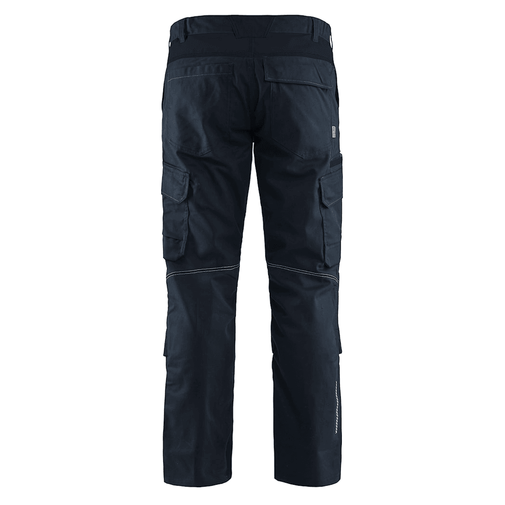 Blaklader 1448 Industry Stretch Kneepad Trousers Dark Navy/Black