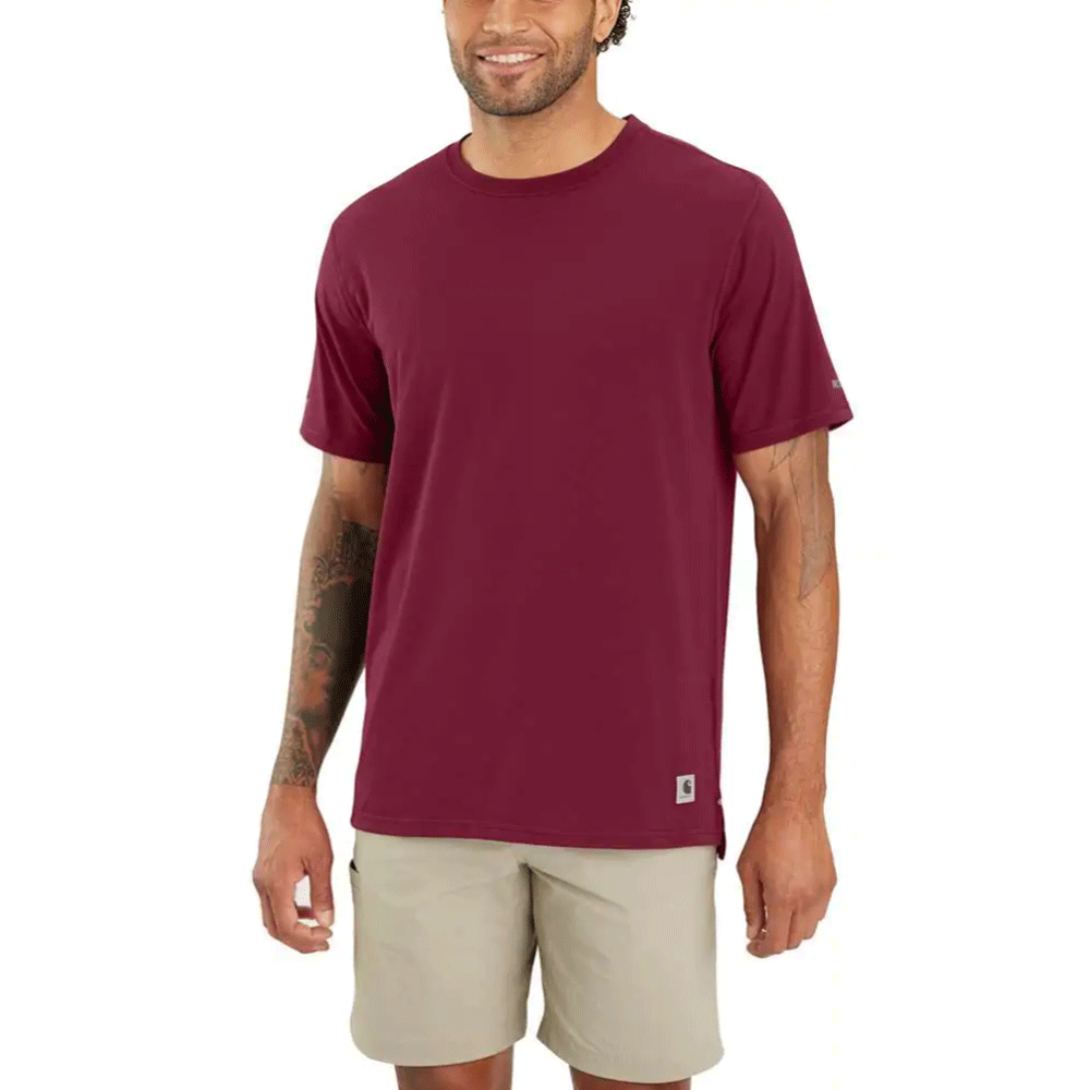 Carhartt 105858 Lightweight Relaxed Fit T-Shirt Bordeaux 2XL
