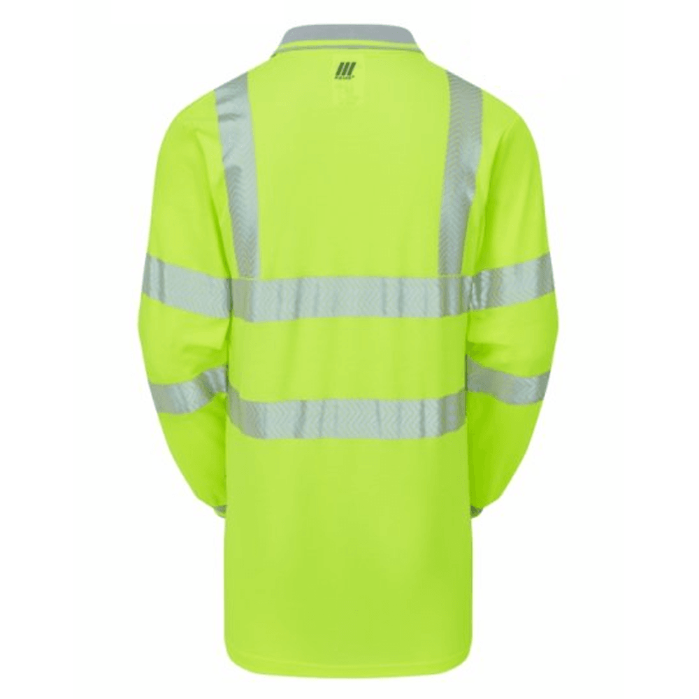 PULSAR LIFE LFE925 NB Hi-Vis Long Sleeve Yellow Polo Shirt