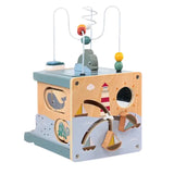 Tiny Tides Activity Cube – 6-in-1 Wooden Montessori Toy