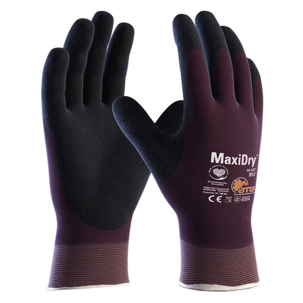 ATG MaxiDry 56-427 Fully Coated Liquid Proof Gloves (12 Pack)