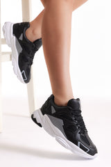 Tonny Black Unisex White Sax Sports Shoes Tb252