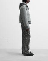 Men's Double-Sided Faux Leather Hooded Bomber Jacket